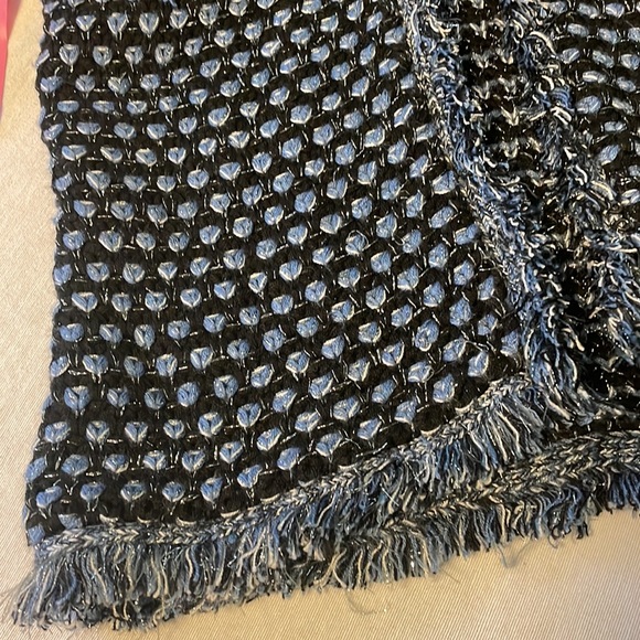 J. McLaughlin basket weave fringed cardigan size XS - Picture 8 of 9